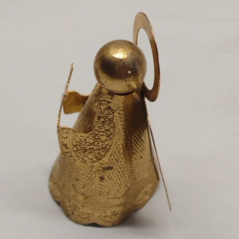 Hallmark 1989‎ Brass Angel Christmas Ornament & Vintage Figurine